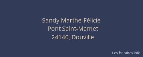 Sandy Marthe-Félicie