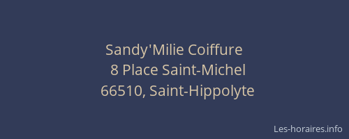 Sandy'Milie Coiffure