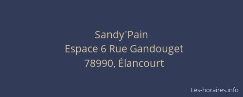 Sandy'Pain