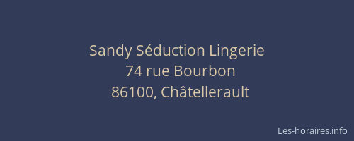 Sandy Séduction Lingerie