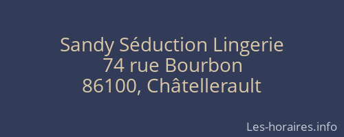 Sandy Séduction Lingerie