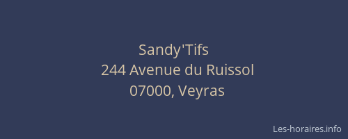 Sandy'Tifs
