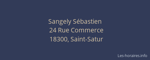 Sangely S&eacute;bastien