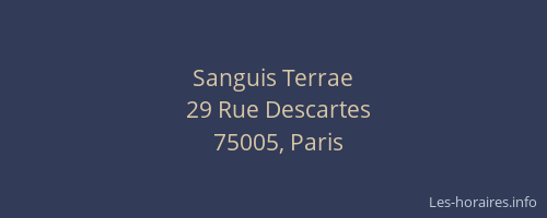 Sanguis Terrae
