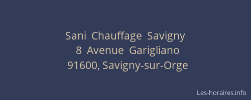 Sani  Chauffage  Savigny