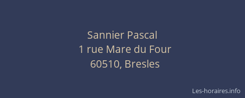 Sannier Pascal