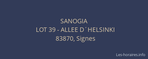 SANOGIA