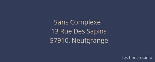Sans Complexe