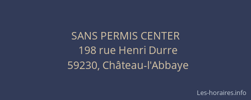 SANS PERMIS CENTER