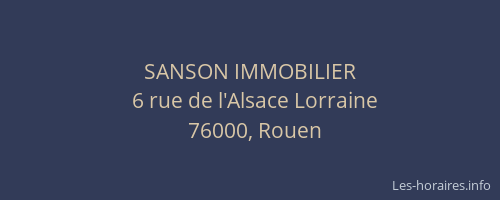 SANSON IMMOBILIER