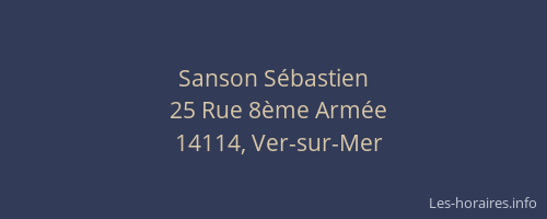 Sanson S&eacute;bastien