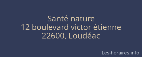 Santé nature