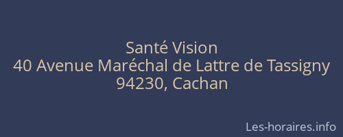 Santé Vision