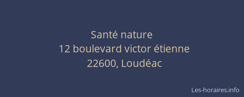 Santé nature