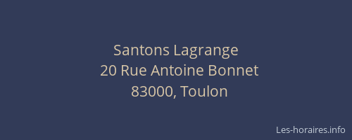 Santons Lagrange