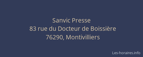 Sanvic Presse