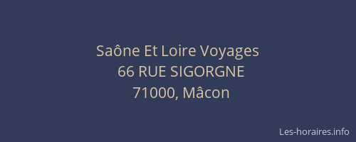 Saône Et Loire Voyages