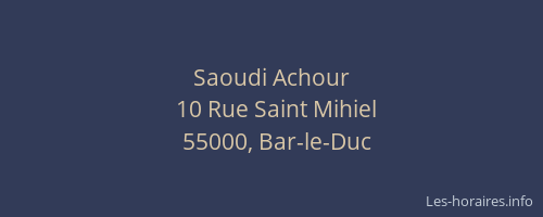 Saoudi Achour