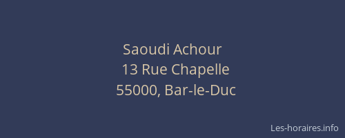 Saoudi Achour