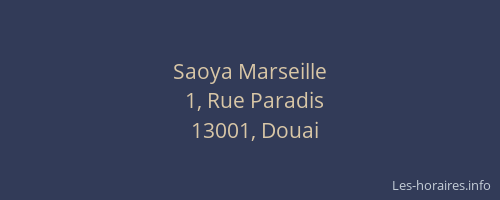 Saoya Marseille