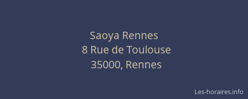 Saoya Rennes