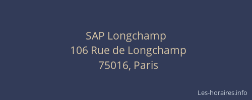 SAP Longchamp