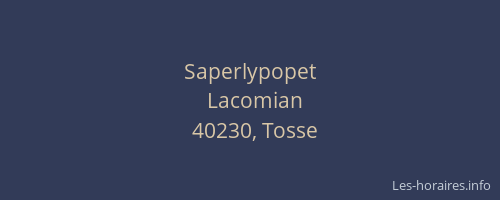 Saperlypopet