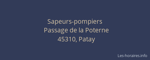 Sapeurs-pompiers