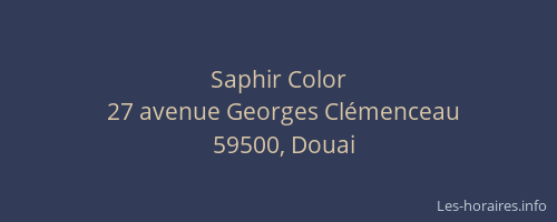 Saphir Color