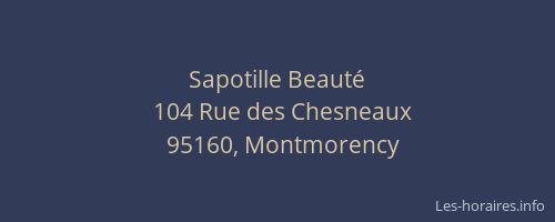 Sapotille Beauté