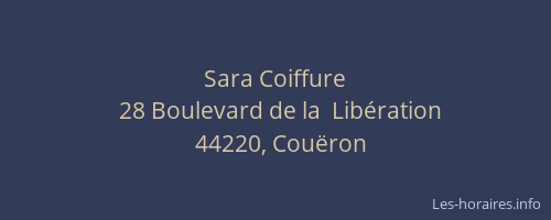 Sara Coiffure