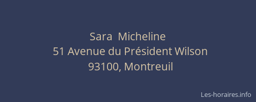 Sara  Micheline