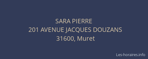 SARA PIERRE