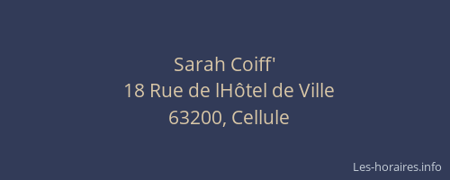 Sarah Coiff'