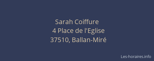 Sarah Coiffure