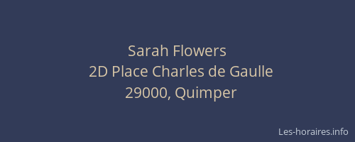 Sarah Flowers