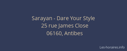 Sarayan - Dare Your Style