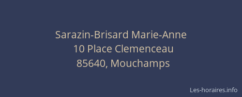 Sarazin-Brisard Marie-Anne