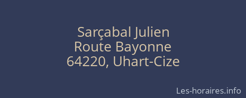 Sarçabal Julien