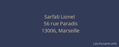 Sarfati Lionel