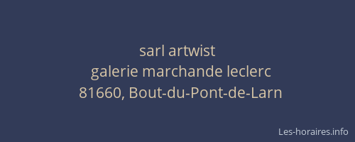 sarl artwist