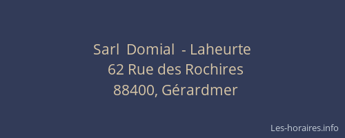 Sarl  Domial  - Laheurte