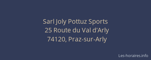 Sarl Joly Pottuz Sports