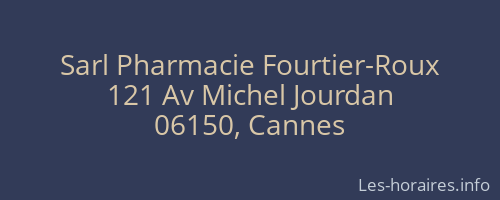 Sarl Pharmacie Fourtier-Roux