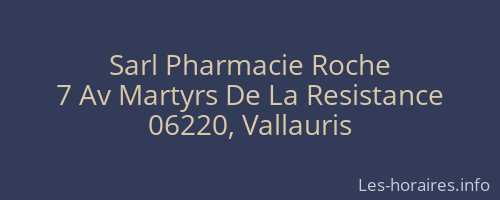 Sarl Pharmacie Roche