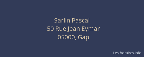 Sarlin Pascal