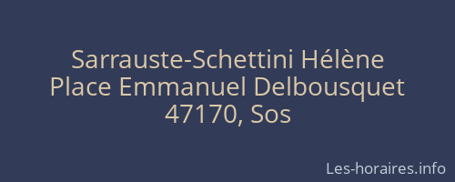 Sarrauste-Schettini Hélène