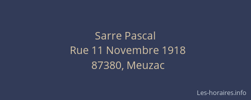 Sarre Pascal