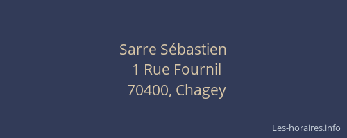 Sarre S&eacute;bastien