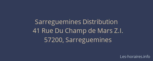 Sarreguemines Distribution